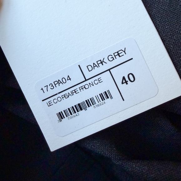 New! JACQUEMUS • Le Corsaire Fronce Trouser Pants in Dark Grey - Picture 14 of 16